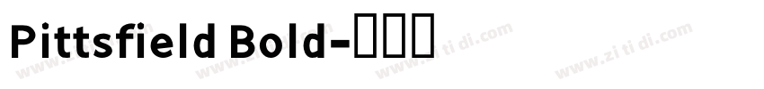 Pittsfield Bold字体转换